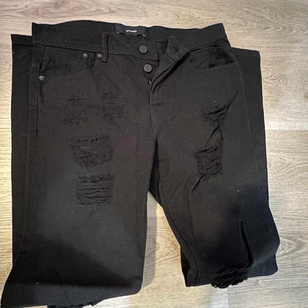 STAMPD black Straight Leg Jeans Size 32 X 32 Preowned men’s